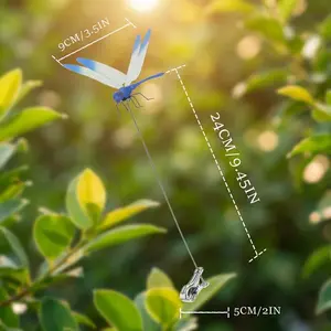 3D Printed Big Size Dragonfly Clip, Pet-Safe Fly & Horsefly Deterrent for Dogs and Cats, Deer Fly Repellent Clip-On, Garden Bird Scare Device, Indoor/Outdoor Pest Control for Pet Yard