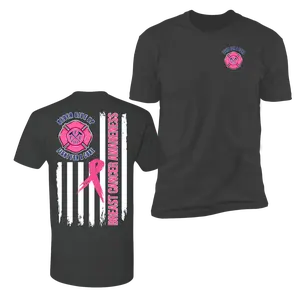 Fire Fighter FFC Breast Cancer Awareness Premium T-Shirt - CHARCOAL Menswear Top, Firefighter graphic shirt, Firefighter shirt for men, Apparel for firefighters, Support our firefighters shirt