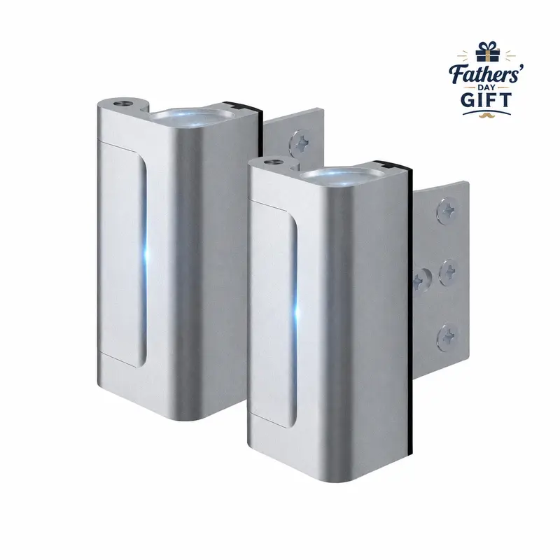 2-Pack All-Aluminum Keyed Padlocks, 800 lbs Force-Resistant Door Hardware & Locks, 8-Screw Reinforcement, 12 Deadbolt Stronger, for Inward Swinging Front Entrances, Blocks Unauthorized Entry, No Assembly Required, 5-Year After-Sales Service