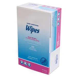 Premoistened Sanitizing Hand Wipes, Towelettes Individually Wrapped, 100/box