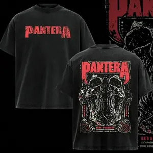 VINTAGE Pantera Shirts Unisex Adult Proof Skull T-Shirt.Music Graphic Tee, Rock Band Shirt, Retro Music Tee, Rock Music Lover Shirt, Vintage Band Shirts Casual Comfort Cotton Fabric Fit Top