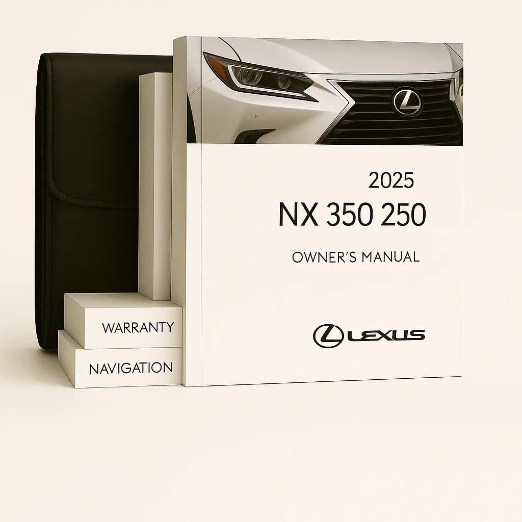 2025 Lexus NX 350 250 Owners Manual - Complete Set