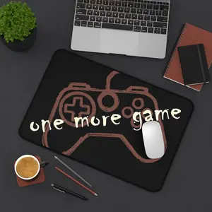 Gamer Desk Mat – "One More Game" Controller Mousepad