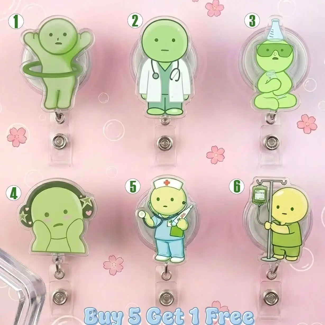 Green Guy Matcha Badge Reels, Funny Meme Hobbies Badge Reels