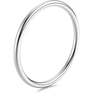 Milacolato 1-3count 1mm Thin Ring Filled Stacking Stackable Knuckle Pinky Thumb Ring Polished Plain Minimalistic Point Finger Band Ring for Women s Comfort Fit Size 4-13 ring