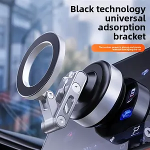 Multifunctional Vacuum Suction Magnetic Phone Stand 2025 New Selfie God 360 Degree Lift And Rotate Desktop, Wall, Bathroom, Car Navigation Vlog Portable Electric Suction Cup