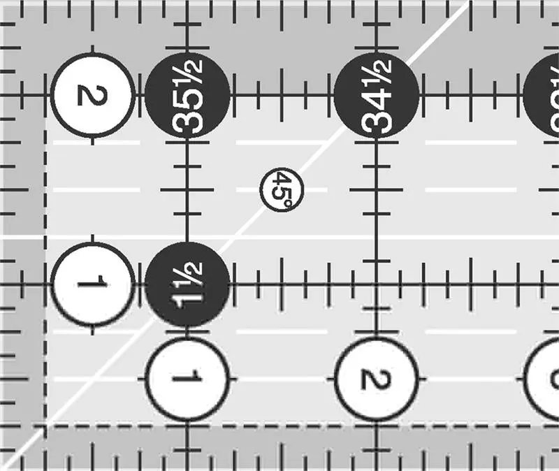 Creative Grids 2.5" x 36.5" Yardstick Rectangle Ruler CGR236