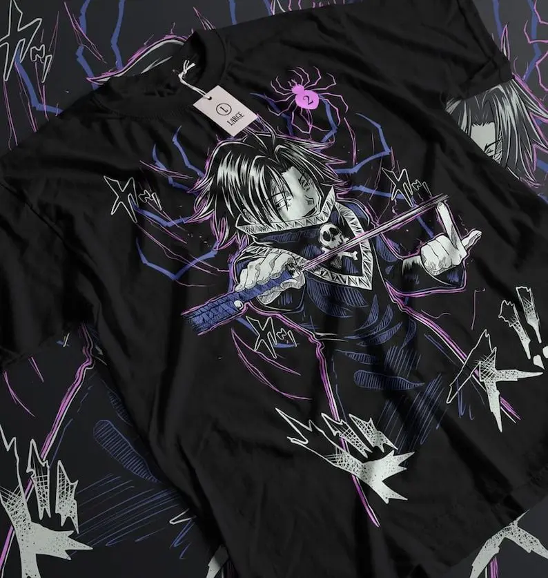 Feitan Hypland Hunter X Hunter Graphic Tee, Unisex Anime Collaboration Shirt, Manga Fan Apparel