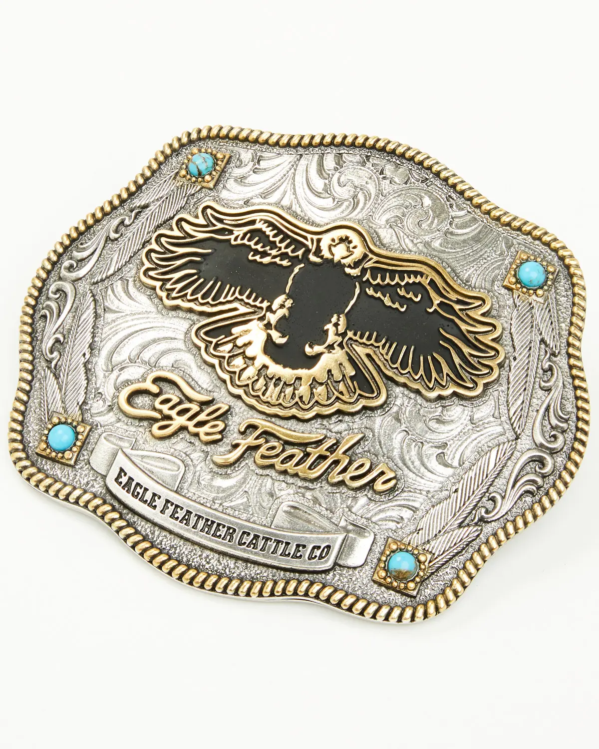 Montana Silversmiths Unisex X Ian Munsick Eagle Feather Belt Buckle - A1071im