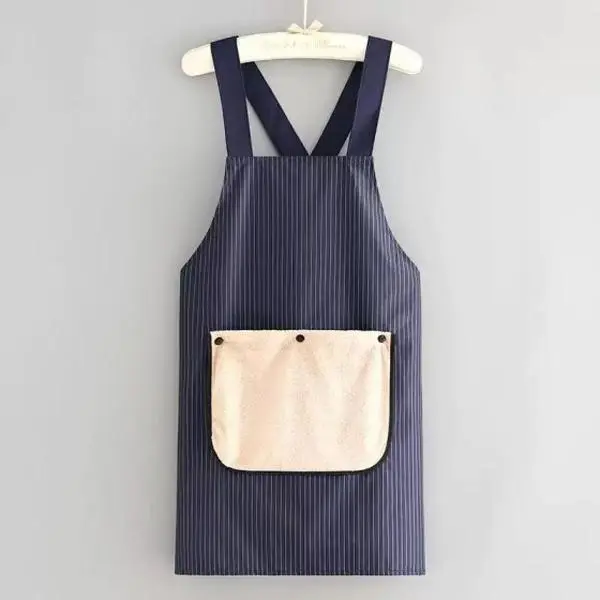 Water Resistant Cross Back Apron with Detachable Towel & Large Pockets, Unisex Lightweight for Cooking, Grilling, Gardening, Crafts