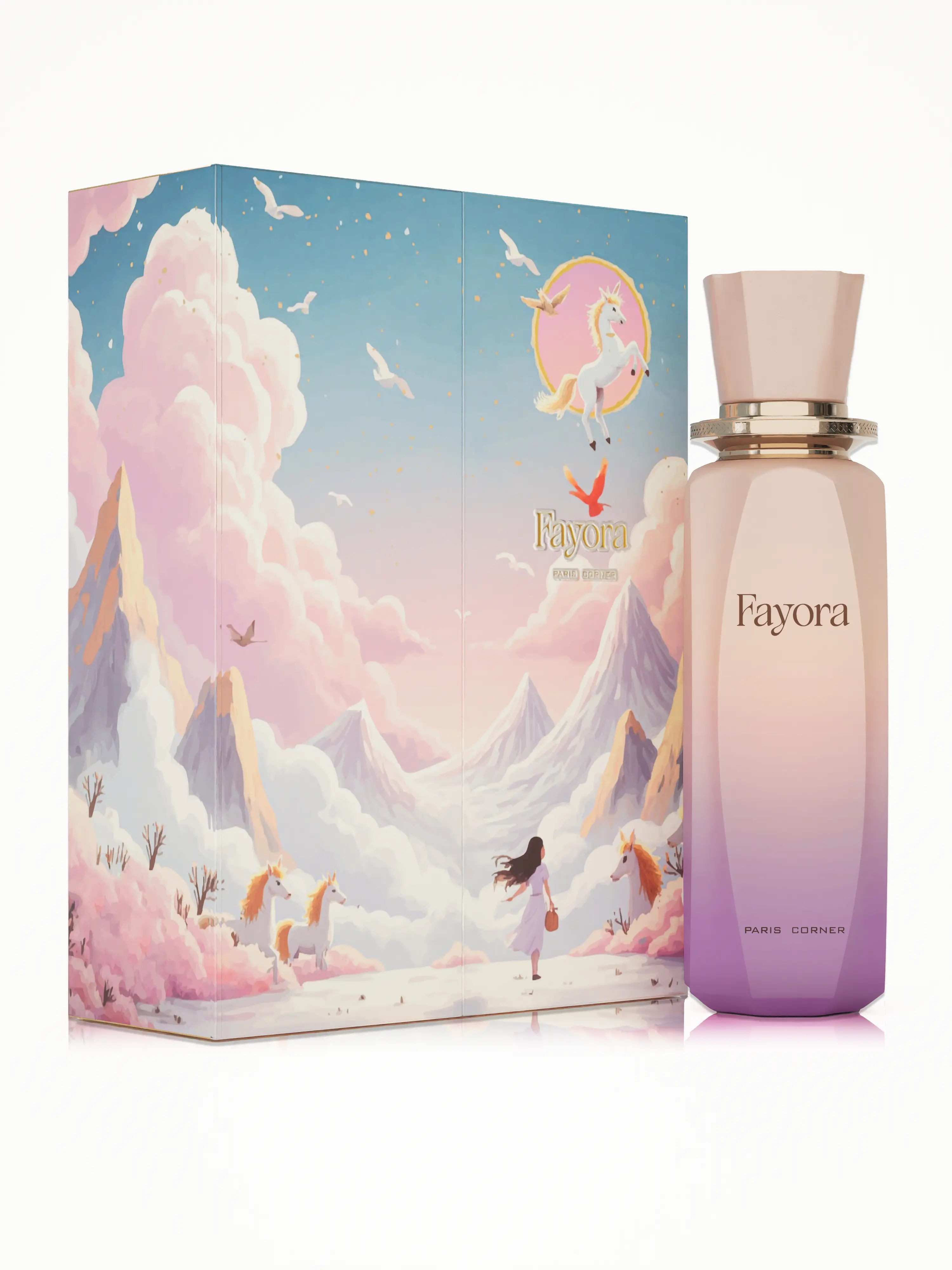 Paris Corner Fayora New Launch 3.4oz Eau de Parfum Spray, Passionfruit & Vanilla Base Flowery Women's Eau de Parfum Spray Fragrance for Women
