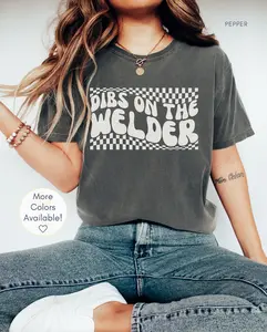 Welder Girlfriend Proposal Gift, Blue Collar Wife Shirt, Funny Welder's Wife Crewneck, Bachelorettes Gift, Bride Wedding Gift, Engaged Tee