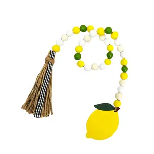 Farmhouses Lemon Bead Garlands Summers Sliced Tiered Tray Decorations