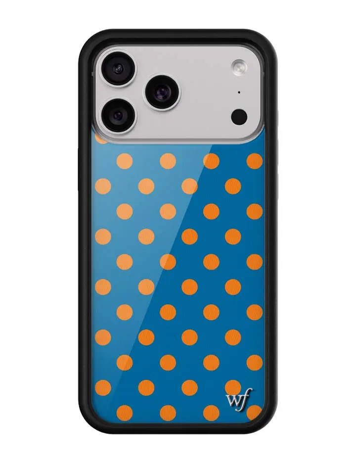 Custom Polka Dot Blue-Orange iPhone Case, Protective Cover for Smartphone, Cellphone & Handheld Devices Custom Polka Dot Blue-Orange iPhone Case, Protective Cover for Smartphone, Cellphone & Handheld Devices