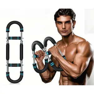 Multifunctional U-Shaped Arm Exerciser Adjustable Chest Muscle Exercise Artifact Home Arm Exerciser Indoor Wrist Fitness Equipment for Men