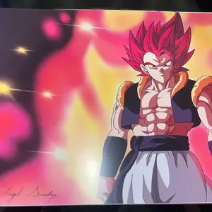 Gogeta Super Saiyan God Art Print