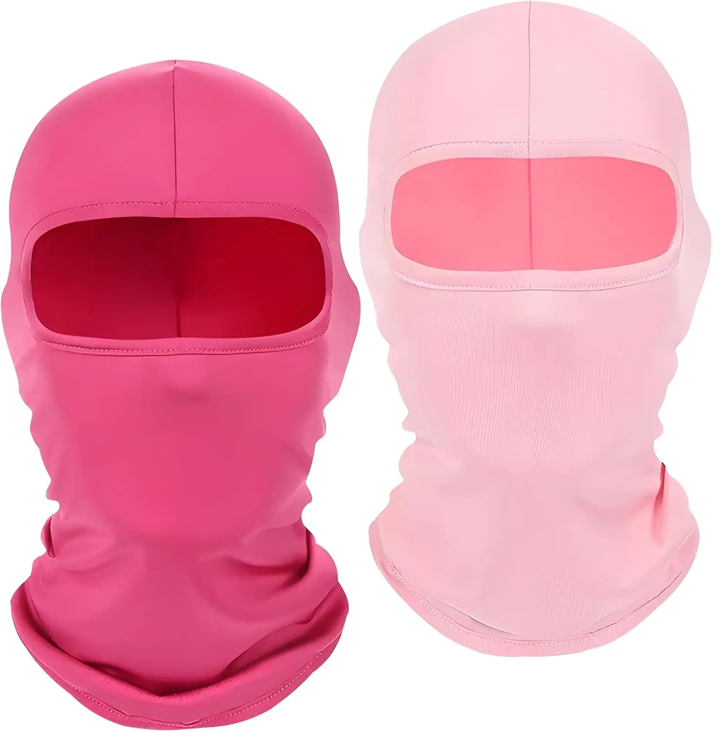 Unisex 2Pcs Full Face Cover Ski Balaclava, Hood Cap Neck Gaiter with UV Protection Clothing, for Outdoor Sports Snowboarding Travel