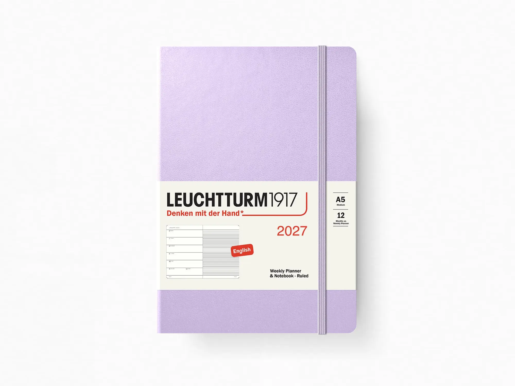 2027 Leuchtturm 1917 Weekly Planner & Notebook - LILAC