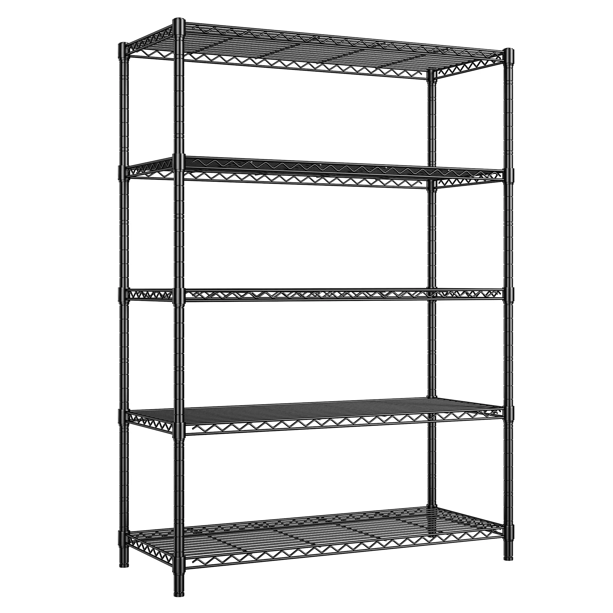 【Easy for Women to Install】Pantry&Laundry shelf,5-Tier 72‘’H Apartment Tool Storage Racks,Store Warehouse Shelving,Adjustable Metal Wire Storage Shelves Units for Laundry Room Organizer & Kitchen storage shelves,Flower Shop Shelves,Essential for homemaker
