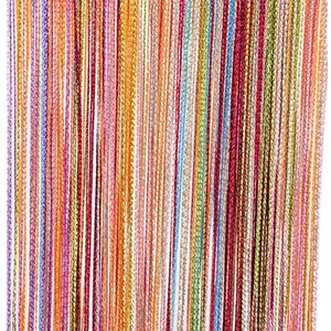 7 Color Colorful Door String Thread Fringe Window Panel Room Divider String Curtain Cute Strip Tassel in Party Events