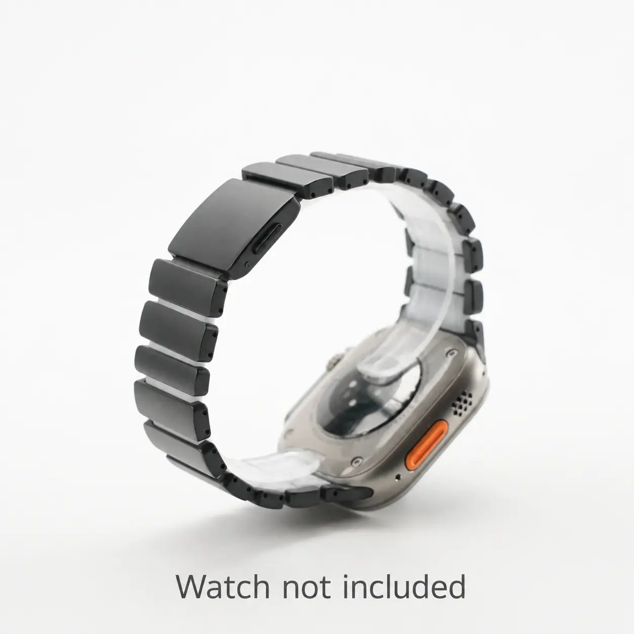 Magnetic Metal-Link Smartwatch Band with Soft Silicone Interior, Premium Comfort Replacement Strap ,Compatible With Apple Watch Ultra & Series, 44/45/46/49mm