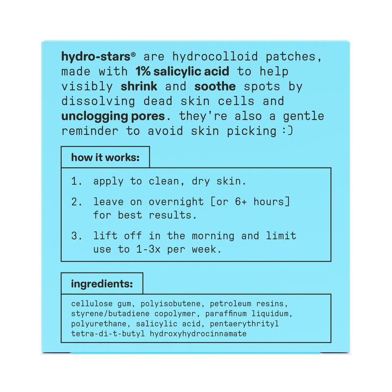 Starface Hydro-Star️ + Salicylic Acid Patches + Big Blue Compact, 32 ct Acne Spot Treatment Blemish Relief Care