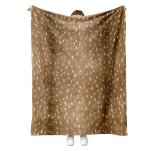 Elegant Deer Texture Blanket, Soft Warm Flannel Throw for Office Living Room Bed Sofa, Digital Print Gift for Thanksgiving Birthday, Soft Warming Blanket