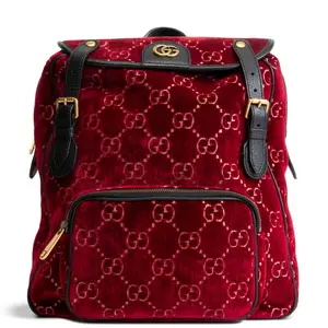 Pre-owned GUCCI GG Velvet Backpacks Backpack