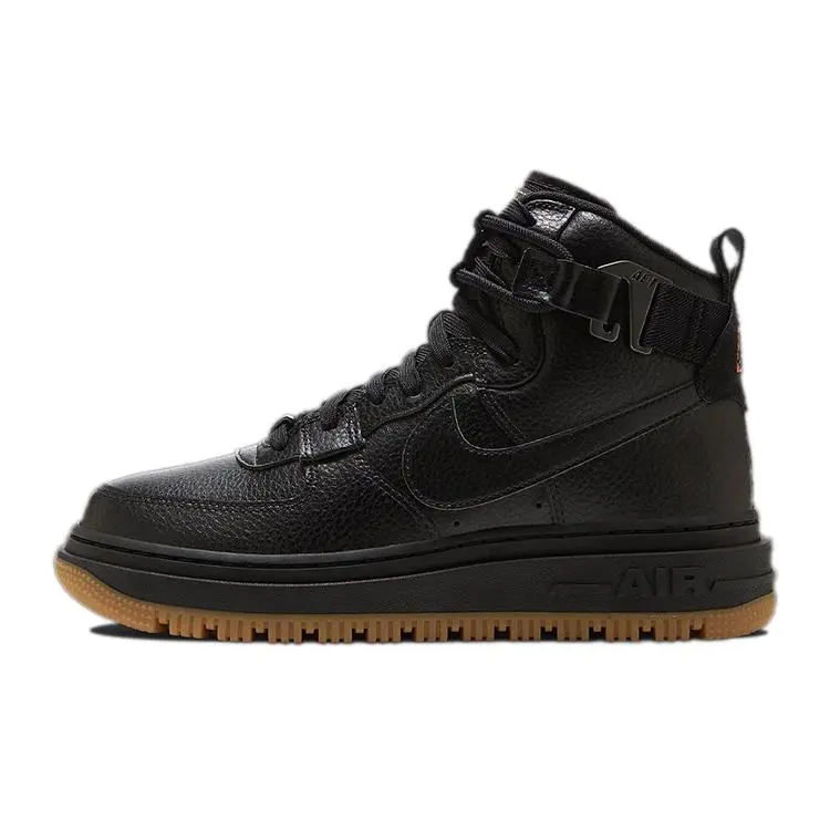 Nike Air Force 1 High Utility 2.0 Black Gum Orange Durable Non-slip Skate Shoes Women's DC3584-001