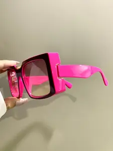 Square Glasses, Fashionable Frames Glasses, Stylish Square Frames, Fashion and Trendy Decorative Eyewear, Metal Hinges, Thick Frame Legs Eyeglasses Men's and Women's