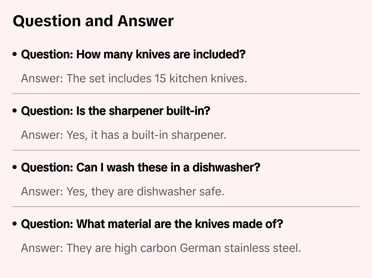 Amorston Knife Set 15 Pieces with Built-in Sharpener, High Carbon German Stainless Steel Knife Block, Dishwasher Safe Amorston Knife Set 15 Pieces with Built-in Sharpener, High Carbon German Stainless Steel Knife Block, Dishwasher Safe