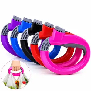ONESHOW HOME 2PCS Grocery Bag Carrier Handle, Heavy Duty Plastic Shopping Bag Holder, Comfortable Grip for Carrying Multiple Grocery Bags, Luggage and Shopping Bags
