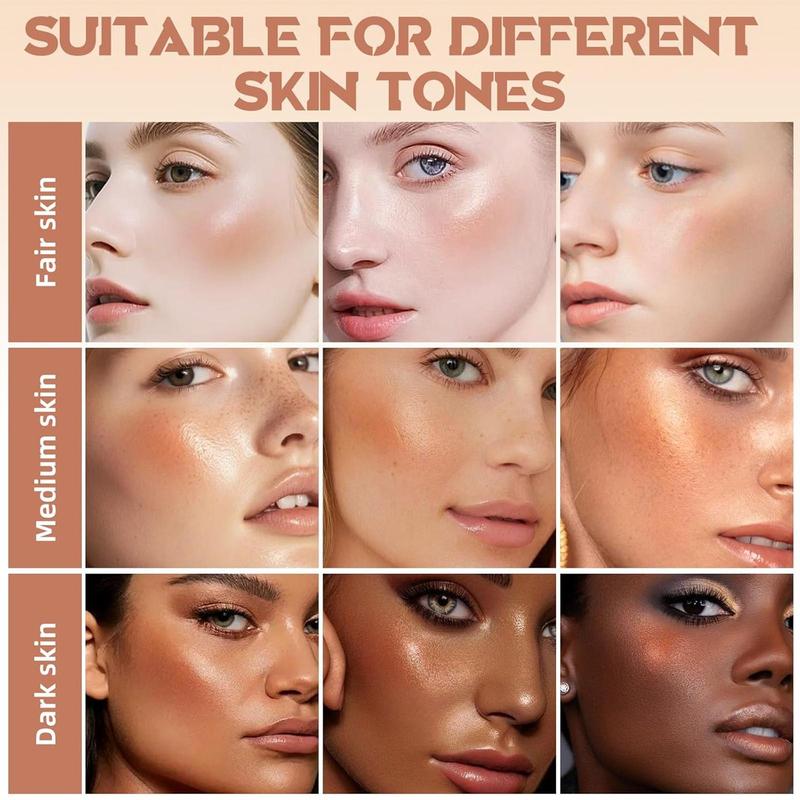 Dual-Ended Highlighter Liquid & Contouring Liquid For Face Shaping, Makeup, Cosmetic, Long-Lasting,Highlighter & Contour Duo, Perfect For Cool Tones, Buildable, Ultra-Blendable Contour, For All Skin Tones