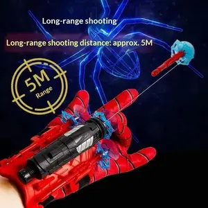 Spider Web Shooter Toy, Soft Dart Launcher, Hero Spider Silk Blaster for Kids Role Play