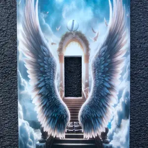 Angel wings stairway to heaven light switch wall plate for 1 gang toggle light switch