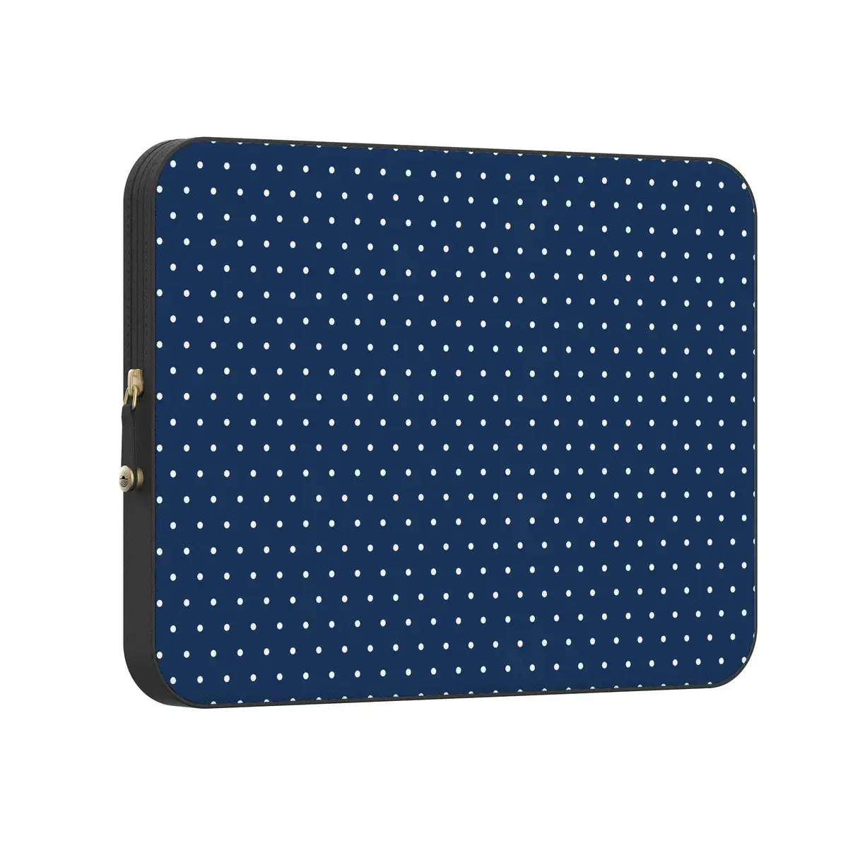Casely MacBook Laptop Sleeve Case | On the Dot | Navy Polka Dot