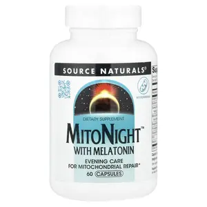 Source Naturals MitoNight™ With Melatonin, 60 Capsules