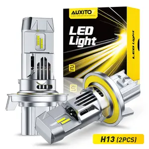 AUXITO H13 9008 LED Headlight Set , 48000LM 6500K Cool White 800% Ultra-Bright, Easy Plug-N-Play Installation, IP68 Waterproof, Pack of 2