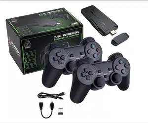 New Retro Game Stick 4K, with Built-in 9 Emulators, 20000+ Games,4K HDMI Output, 2.4g Wireless Controllers, Plug and Retro Play Video Games for TV game console stick classic simulator game stick wireless retro game console