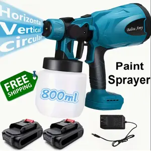 HVLP Paint Sprayer, High Power Electric Spray Gun , 3 Spray Patterns & Adjustable Flow Control, Professional Power Painter for Kitchen Cabinets, Furniture, Fence & Walls Renovations