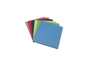 Smead 87850 Two-Pocket Portfolio, Embossed Leather Grain Paper, Assorted, 25/Box