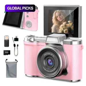 Retro Camera With Memory Card, HD Digital Camera, Digital Cam For Student Camera, Handheld Camera With Flip Screen, Portable Camera Back-To-School Gift, Christmas & New Year Present, Cute Camera Beginner Friendly #GLOBAL PICKS