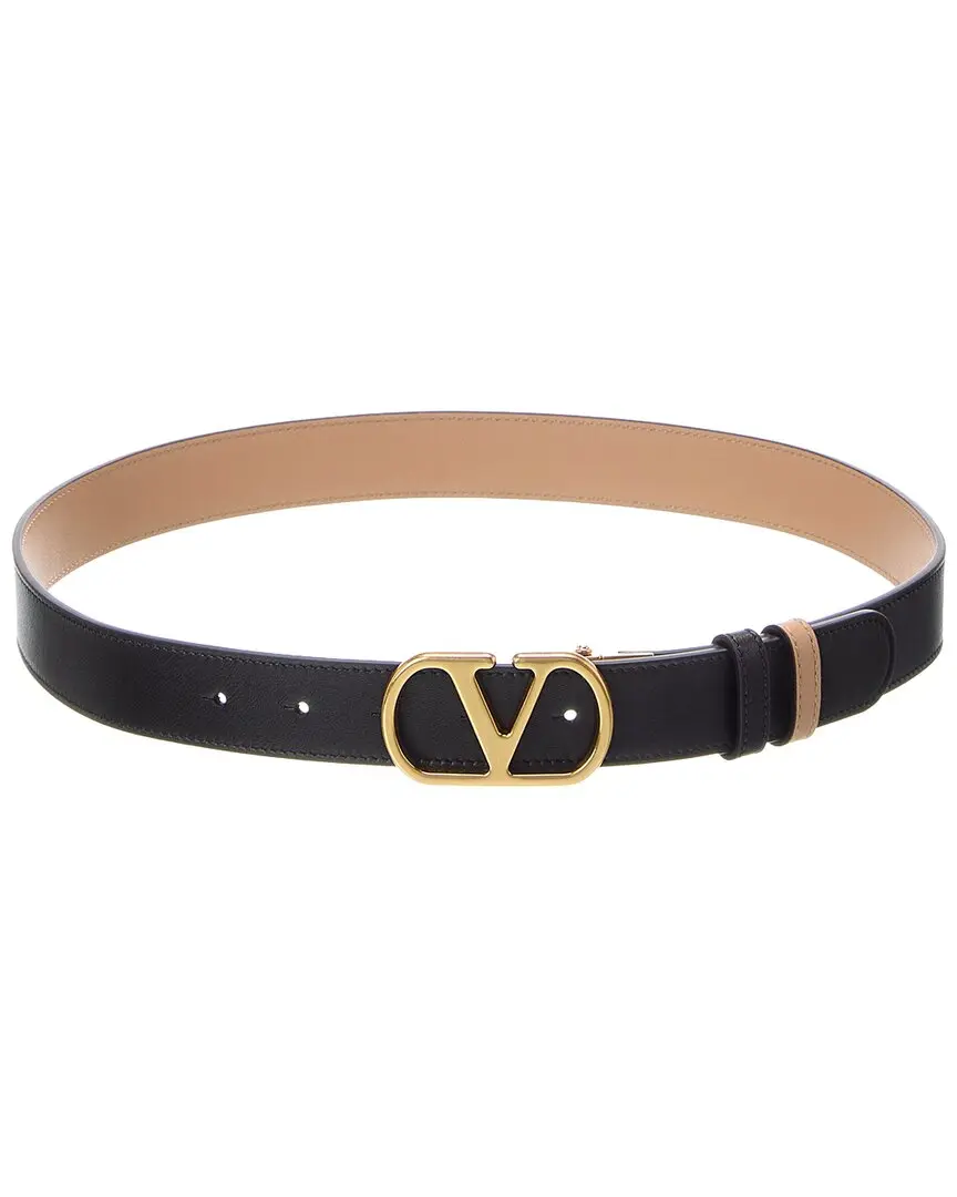 Valentino VLogo Signature Reversible Leather Belt