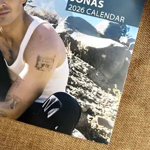 JJ Brother Pop 2026 Calendar, Brother Gifts for Her or Him, Pop music Calendars, Music Celebrity Calendar