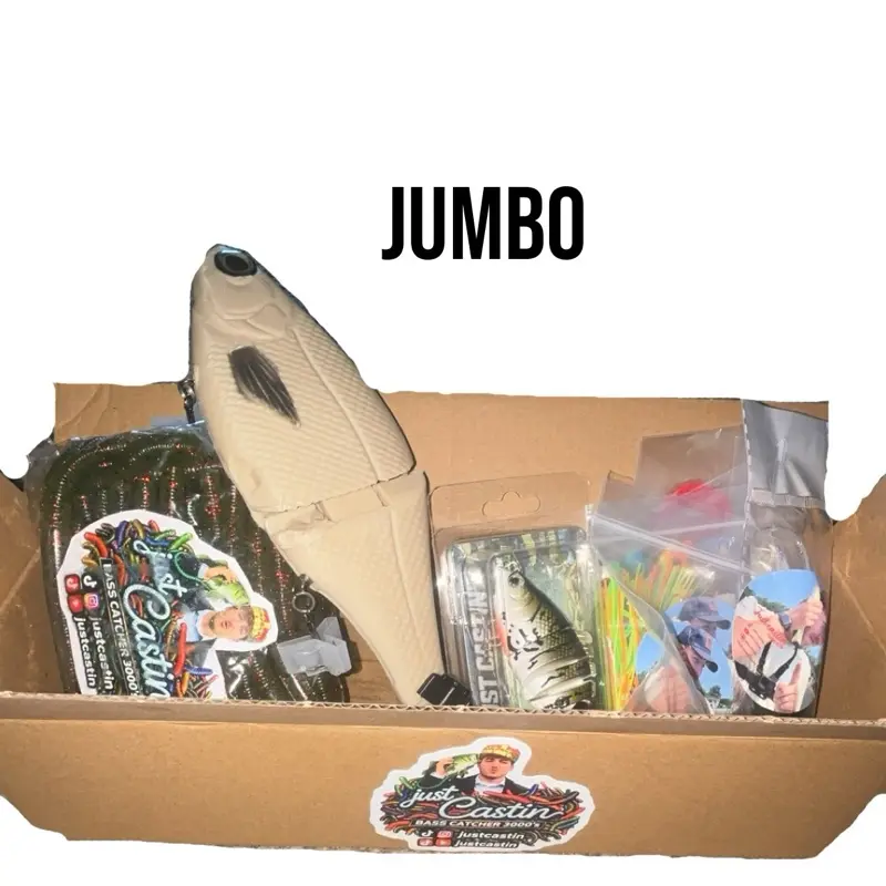 Just Castin' Edition Jumbo Tackle Box - Comprehensive Fishing Gear with Soft & Hard Lures Hooks & Essential Equipment for Anglers