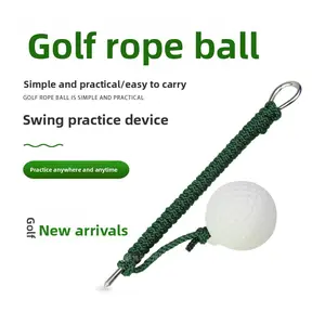 Golf Rope Ball Swing Practice Device - Portable & Simple Design for Honing Your Swing Skills Anytime Anywhere - Ideal for Beginners & Enthusiasts