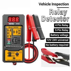ANENG RT01 Automobile Relay Tester with Digital Display for 12V/24V 4-Pin & 5-Pin Relays Universal Battery Voltage Detector