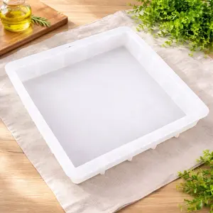 Large Silicone Soap Mold Slab Extra Large Square Soap Making Mold for Big Batch Cold Process Melt and Pour DIY Handmade Soap Supplies Deep Rectangle Tray