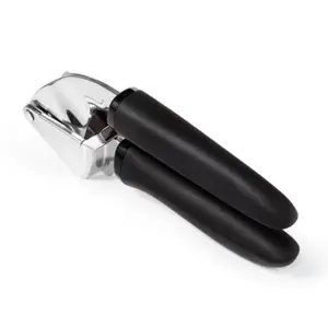 Softworks Garlic Press: Chromed Steel & Plastic, Dishwasher-Safe, Garlic Mincer & Crusher, Black