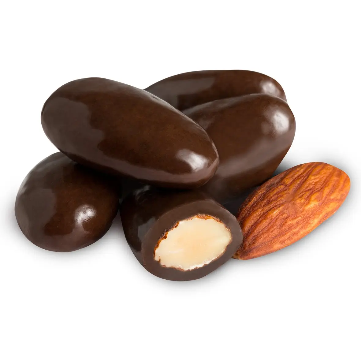 Nuts To You Dark Chocolate Almonds Nut Snack - Lead-Free Certified, 170 Pieces Per Pound Pound Bag, All Ages, Choco-Almond, Quick On-The-Go Treats